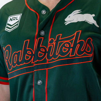 South Rabbitohs 2026 NRL Mens Homer Baseball Shirt