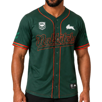 South Rabbitohs 2026 NRL Mens Homer Baseball Shirt