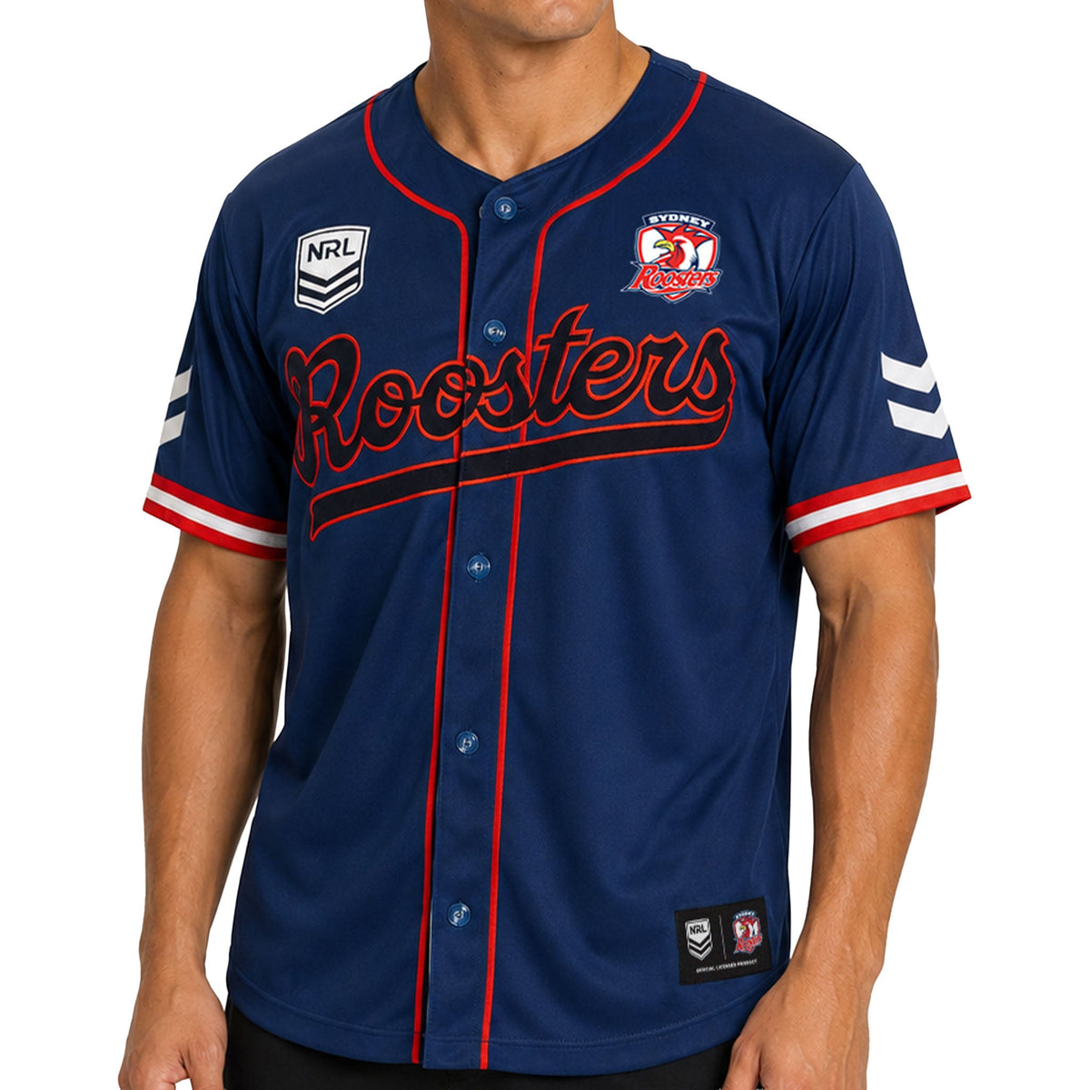 Sydney Roosters 2026 NRL Mens Homer Baseball Shirt