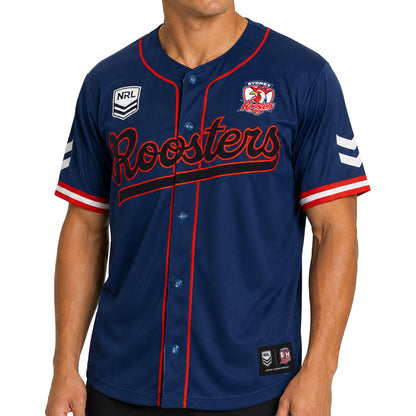 Sydney Roosters 2026 NRL Mens Homer Baseball Shirt