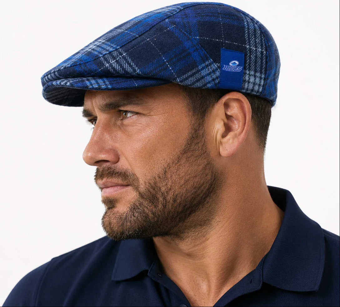 Auckland Blues Rugby Union Angus Flat Cap