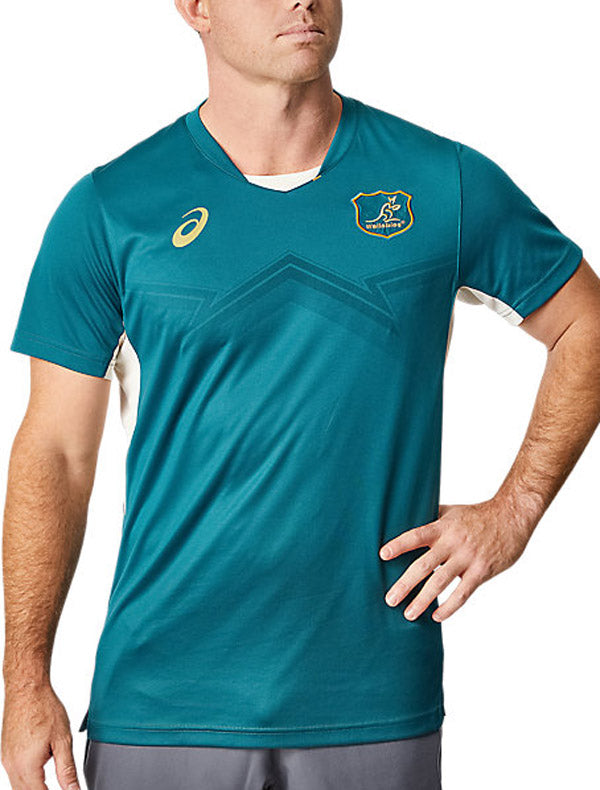 Australian Wallabies Rugby Union Velvet Pine Training Tee Shirt