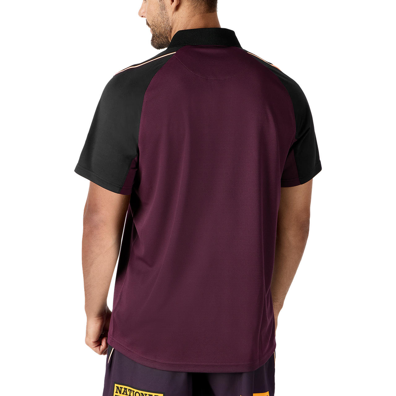 Brisbane Broncos NRL Mens Maroon Training Polo Shirt