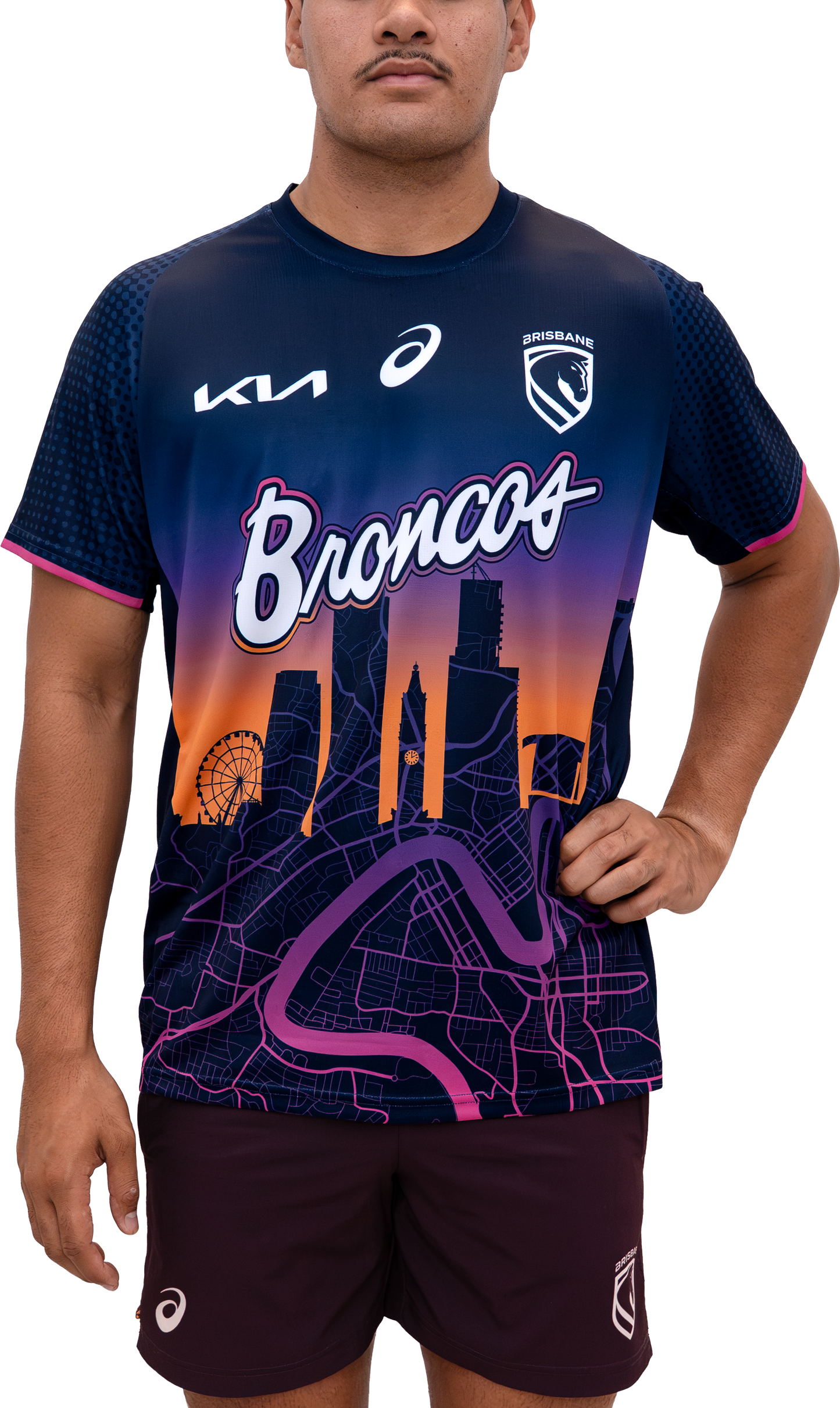 Brisbane Broncos 2026 NRL Kids Run Out Tee