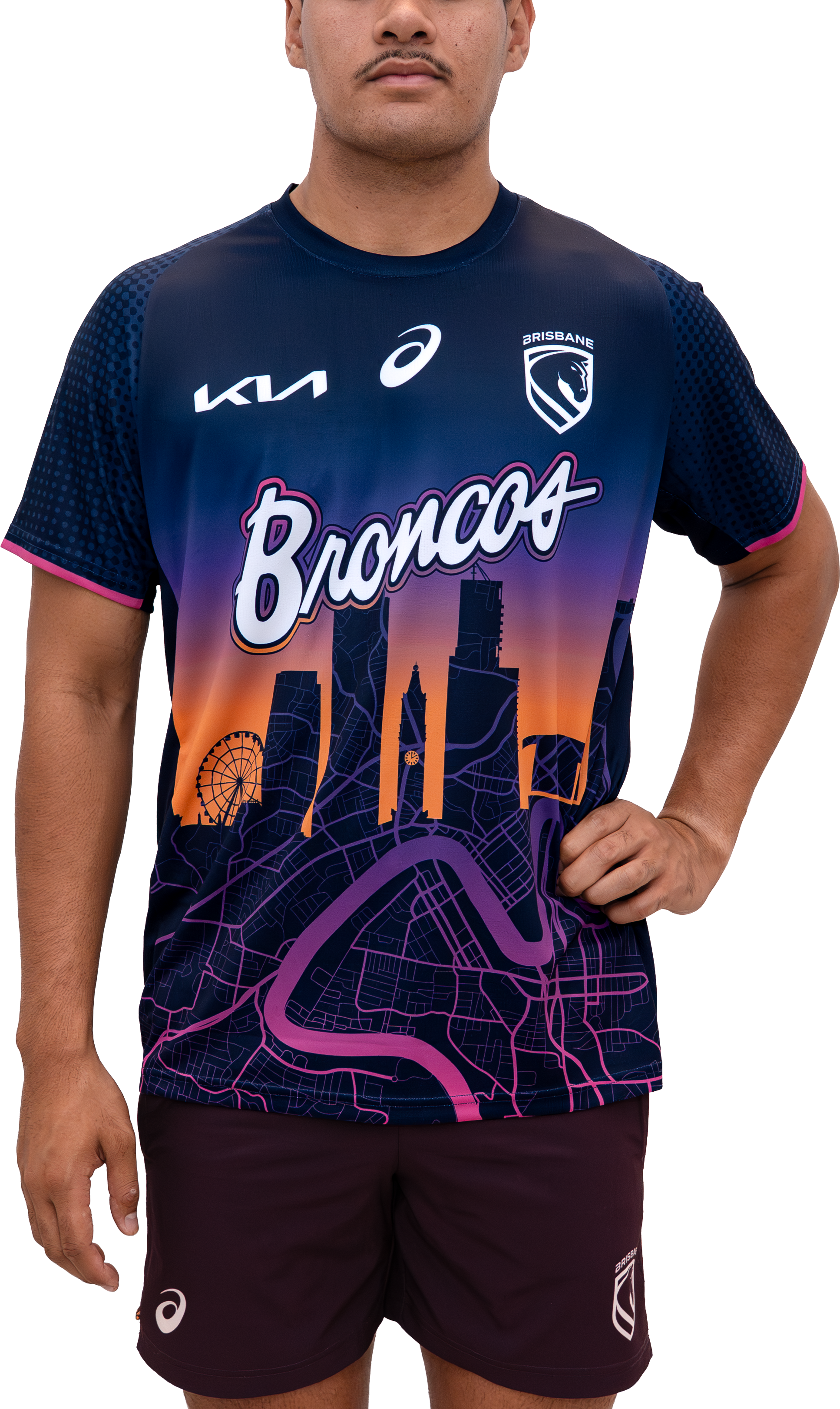 Brisbane Broncos 2026 NRL Kids Run Out Tee