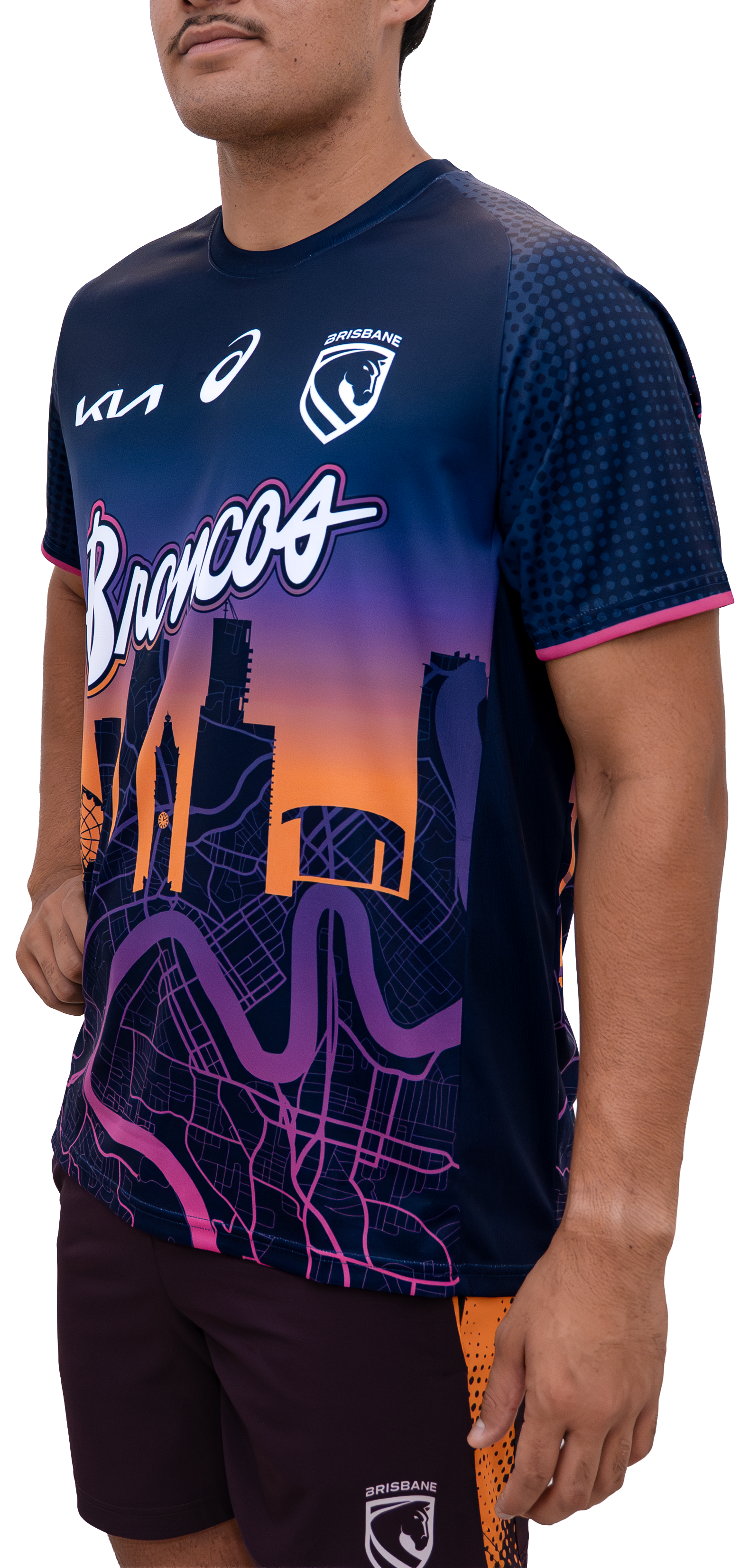 Brisbane Broncos 2026 NRL Mens Run Out Tee