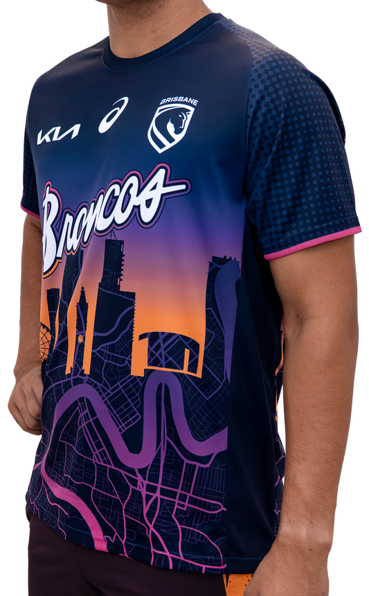 Brisbane Broncos 2026 NRL Kids Run Out Tee