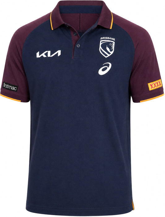 Brisbane Broncos 2026 NRL Mens Team Polo Shirt