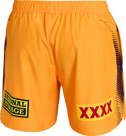 Brisbane Broncos 2026 NRL Mens Gold Training Shorts