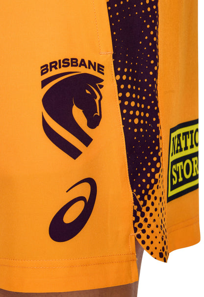 Brisbane Broncos 2026 NRL Mens Gold Training Shorts
