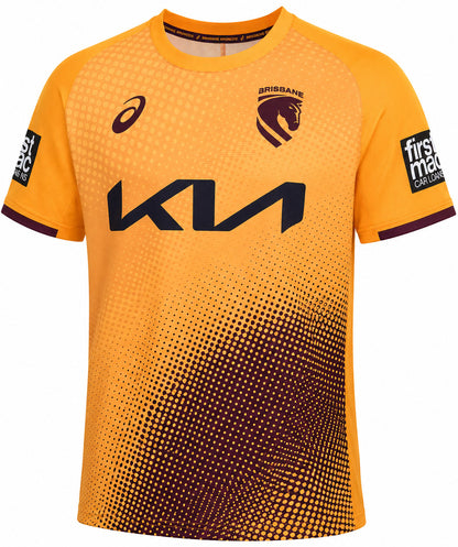 Brisbane Broncos 2026 NRL Mens Gold Training Shirt