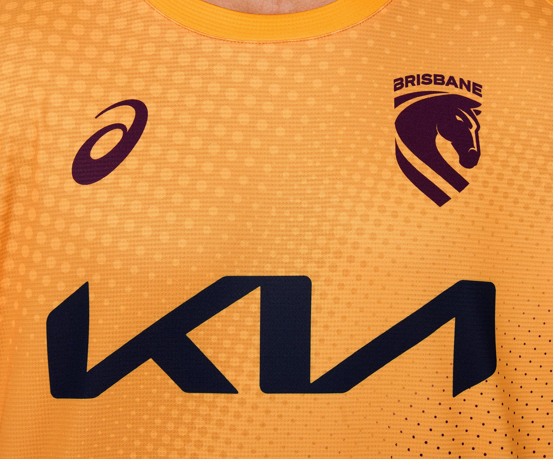 Brisbane Broncos 2026 NRL Mens Gold Training Shirt
