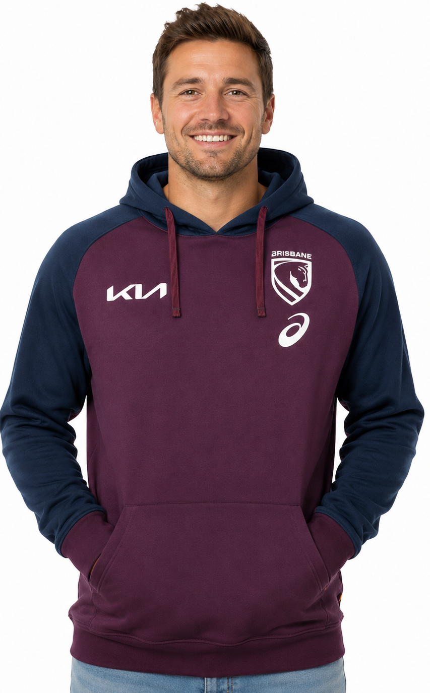 Brisbane Broncos 2026 NRL Mens Team Hoodie