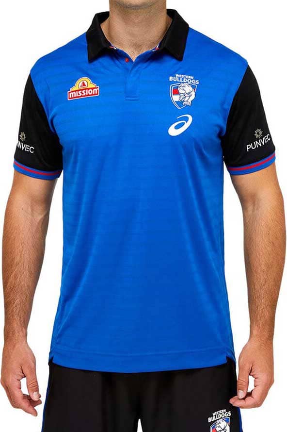 Western Bulldogs Mens Media Polo Shirt