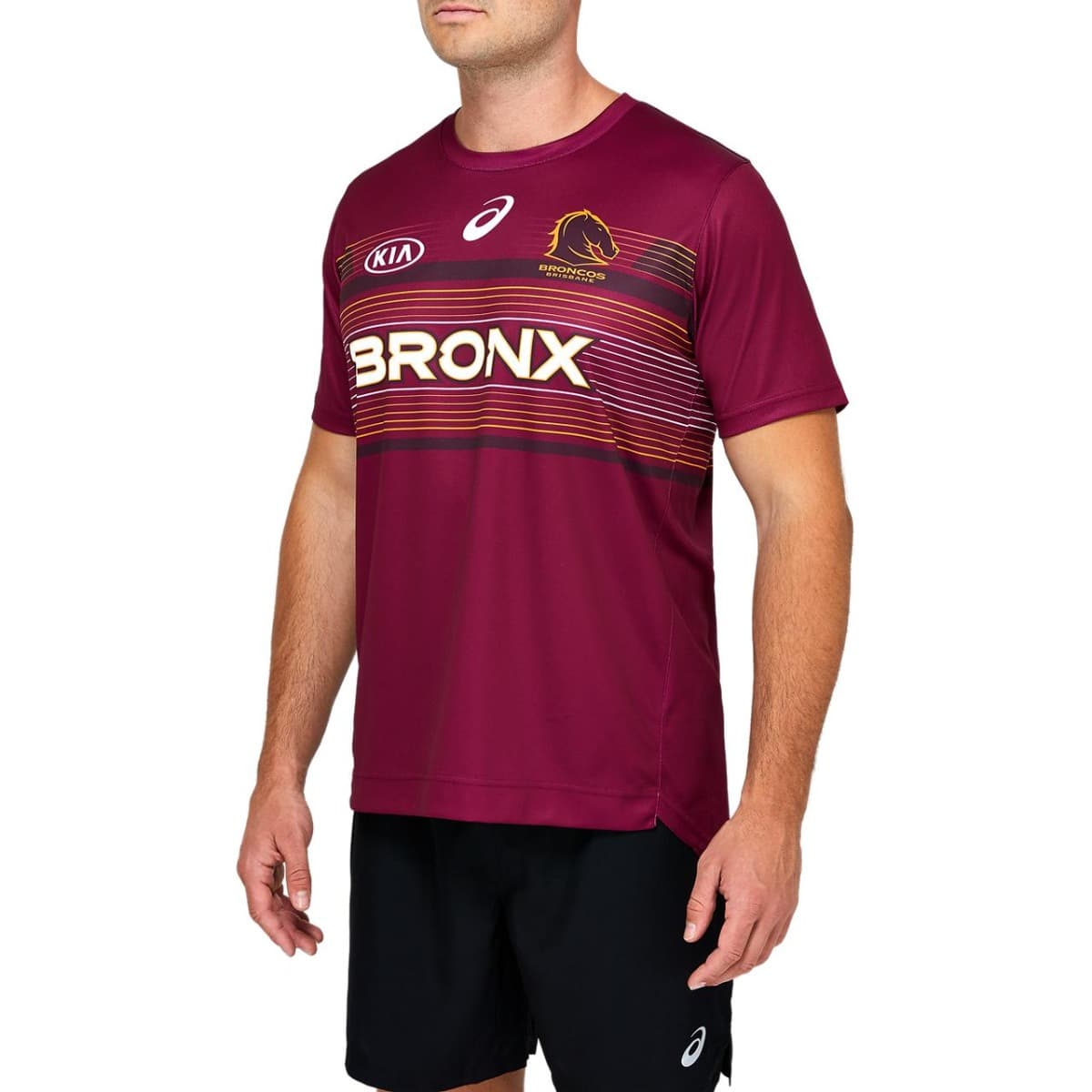 Brisbane Broncos NRL Mens Run Out Tee