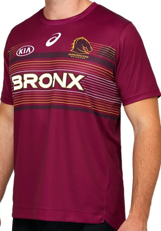 Brisbane Broncos NRL Mens Run Out Tee