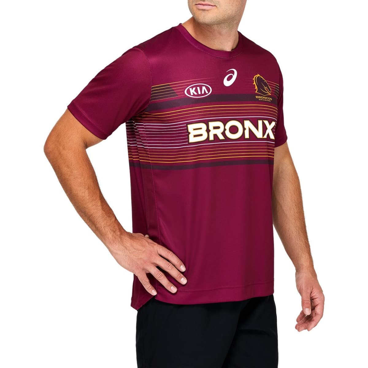 Brisbane Broncos NRL Mens Run Out Tee