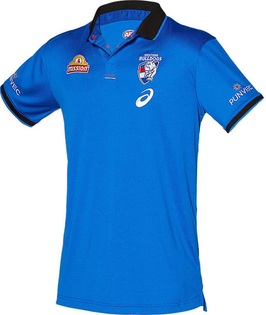 Western Bulldogs AFL Mens Media Polo Shirt