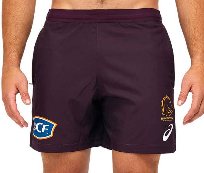 Brisbane Broncos 2023 NRL Kids Training Shorts