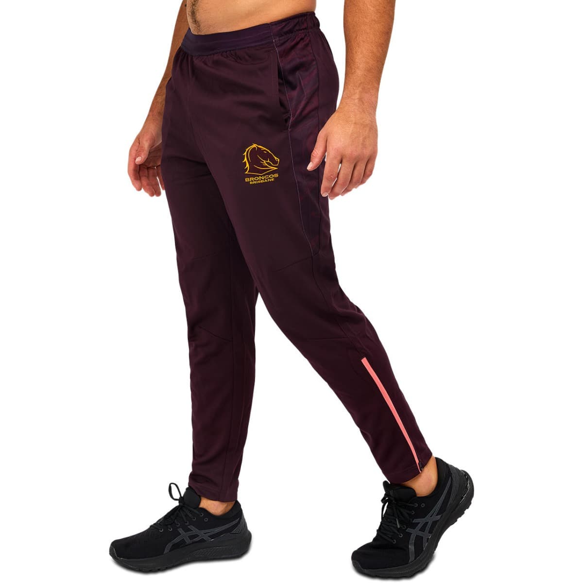 Brisbane Broncos 2023 NRL Mens Travel Pants