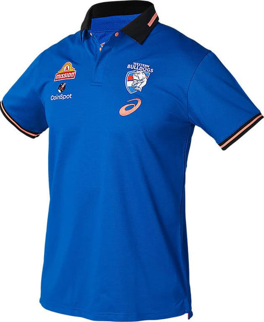 Western Bulldogs 2023 AFL Mens Media Polo Shirt