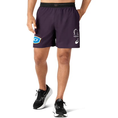 Brisbane Broncos 2024 NRL Mens Training Shorts