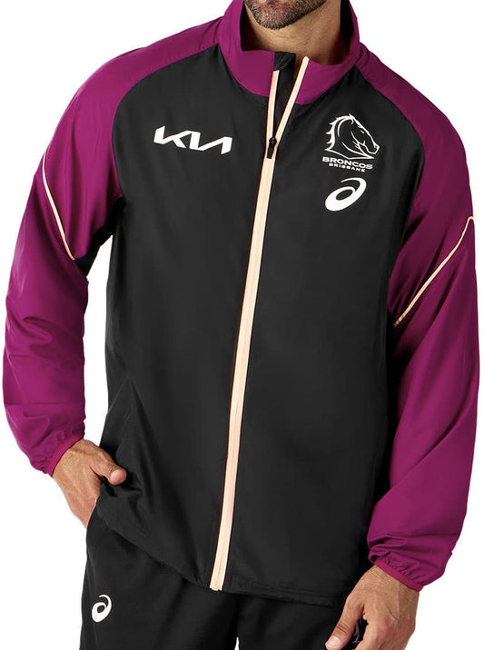 Brisbane Broncos 2024 NRL Mens Spray Jacket