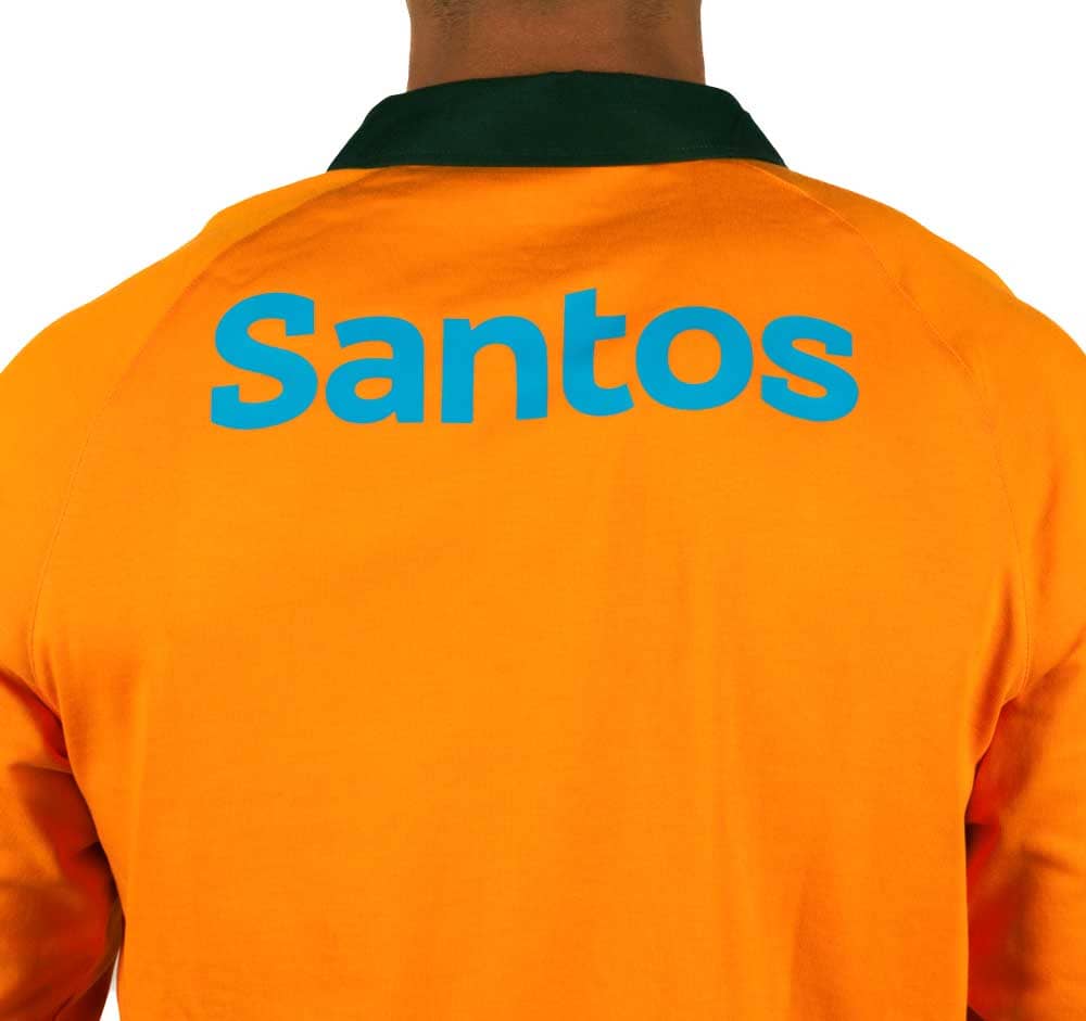 Australian Wallabies Rugby Union Mens Long Sleeve Home Jersey