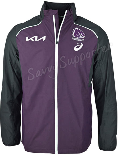 Brisbane Broncos 2025 NRL Mens Team Tech Jacket