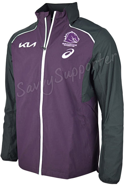 Brisbane Broncos 2025 NRL Mens Team Tech Jacket