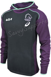 Brisbane Broncos 2025 NRL Ladies Black Team Hoody