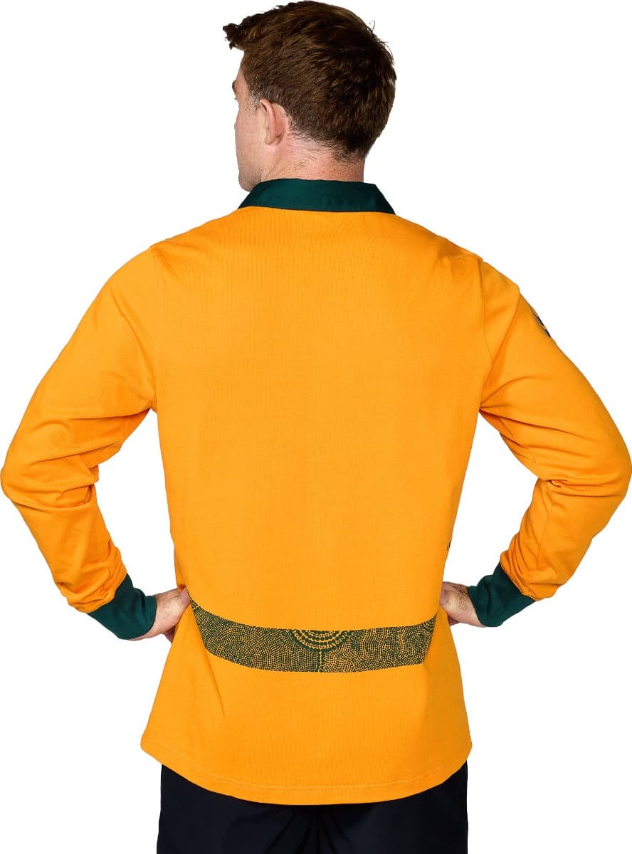 Australian Wallabies 2025 Rugby Union Mens Long Sleeve Home Jersey