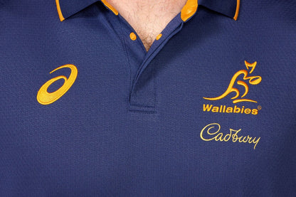 Australian Wallabies 2025 Rugby Union Mens Media Polo Shirt