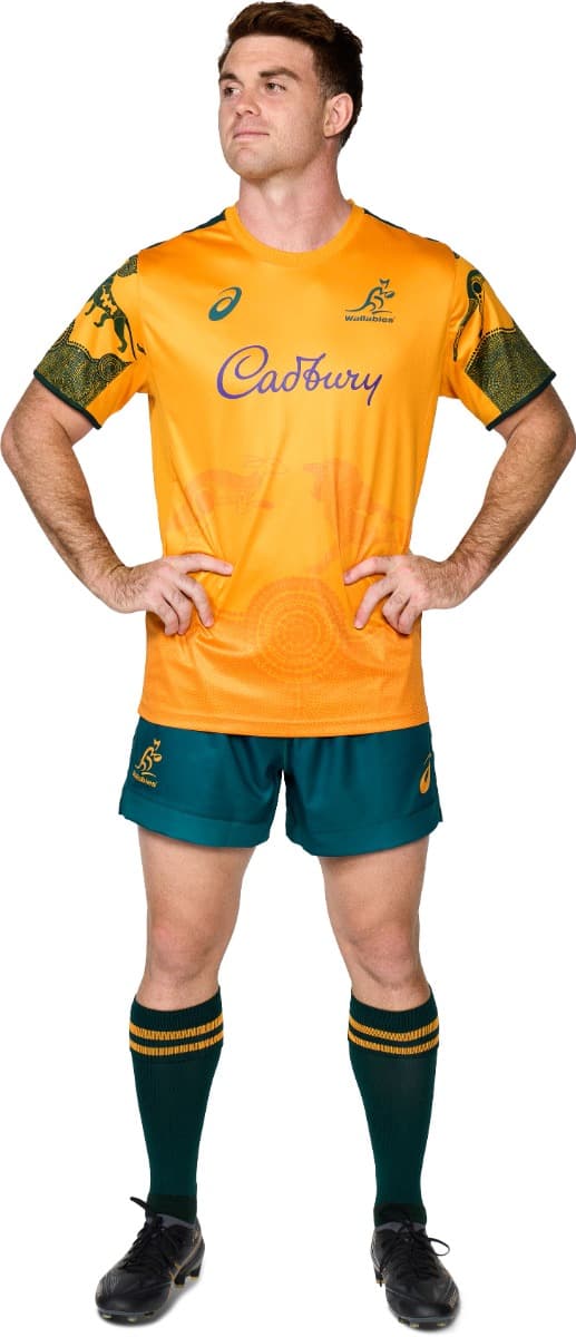 Australian Wallabies 2025 Rugby Union Mens Warm Up Shirt