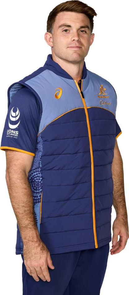 Australian Wallabies 2025 Rugby Union Mens Puffer Vest