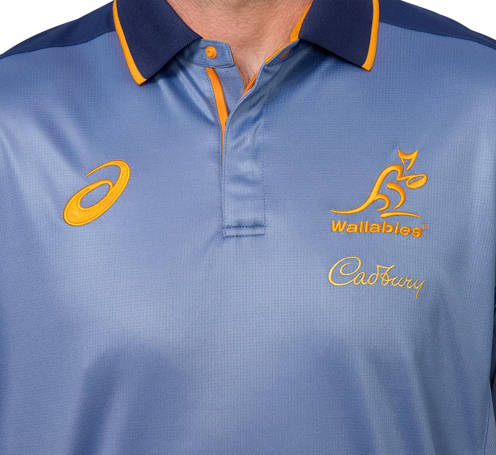 Australian Wallabies 2025 Rugby Union Mens Training Polo Shirt