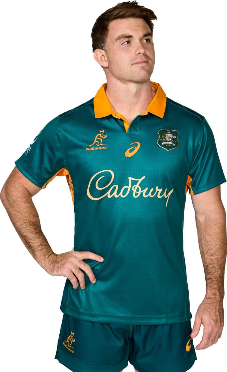 Australian Wallabies 2025 Rugby Union Mens Warm Up Jersey