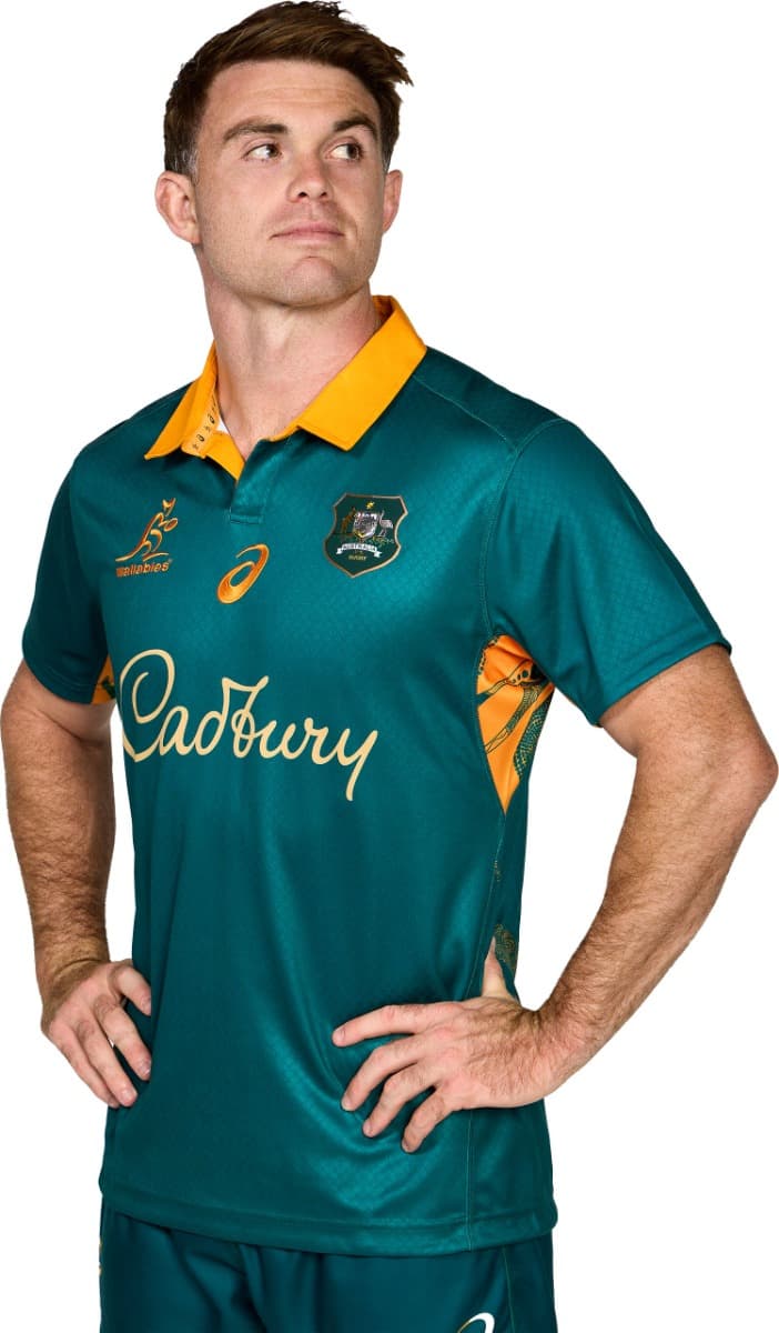 Australian Wallabies 2025 Rugby Union Mens Warm Up Jersey