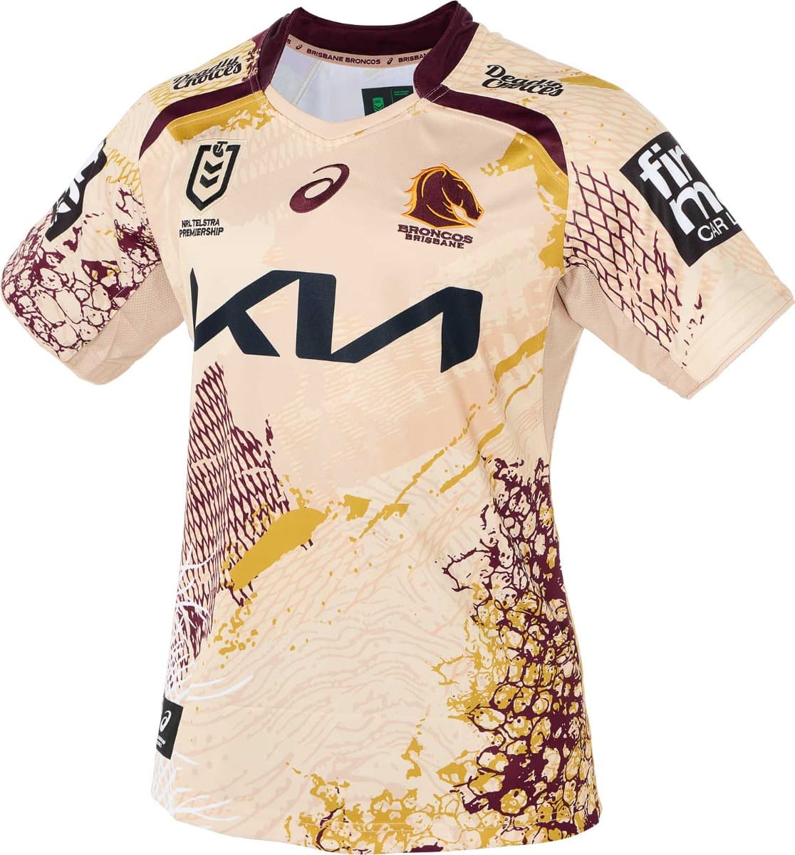Brisbane Broncos 2025 NRL Toddler Indigenous Jersey