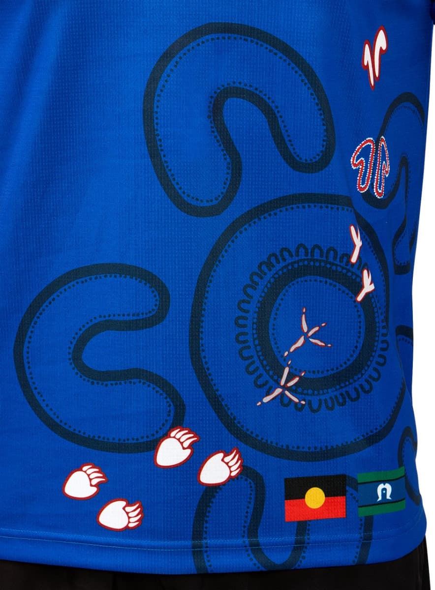 Western Bulldogs 2025 AFL Mens First Nations Polo Shirt