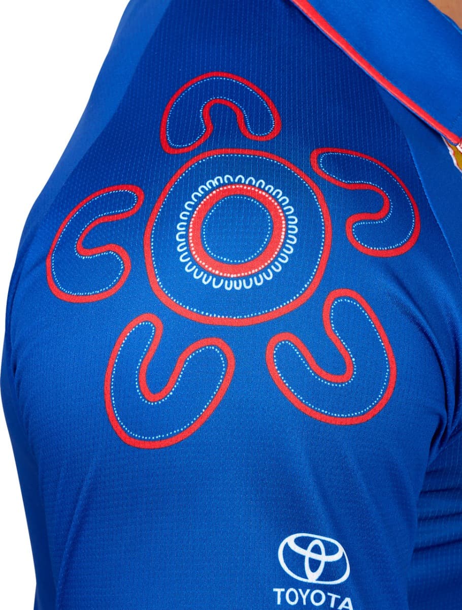 Western Bulldogs 2025 AFL Mens First Nations Polo Shirt