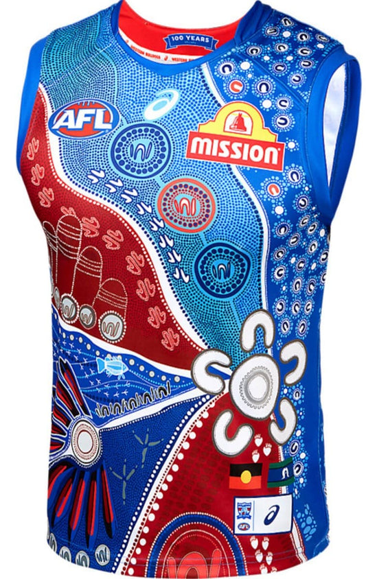 Western Bulldogs 2025 AFL Mens Indigenous Guernsey