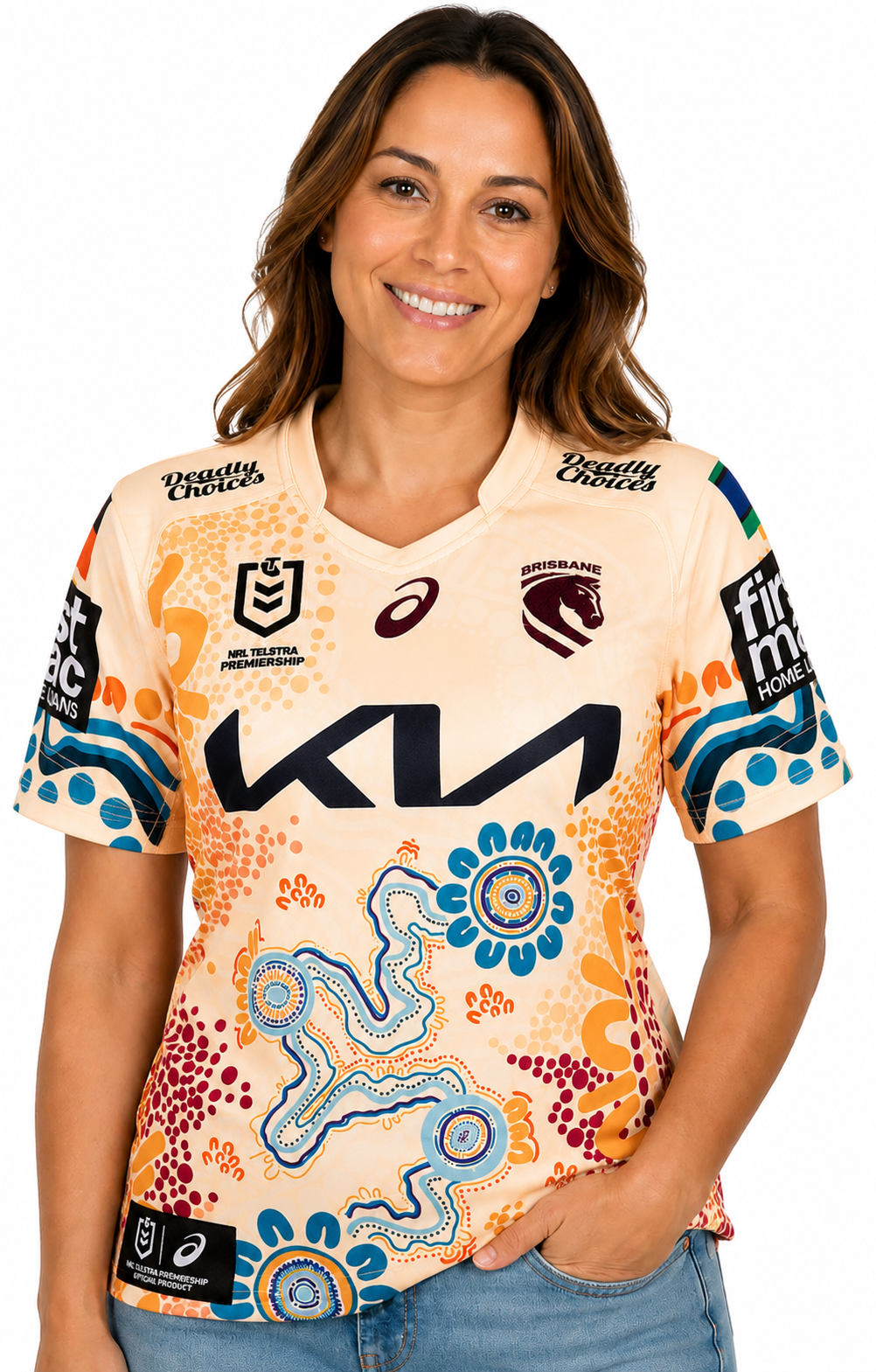 Brisbane Broncos 2026 NRL Ladies Indigenous Jersey