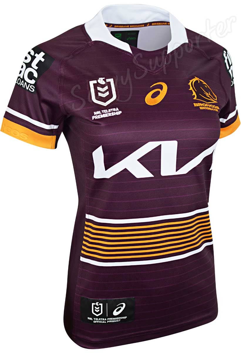 Brisbane Broncos NRL Ladies Home Jersey