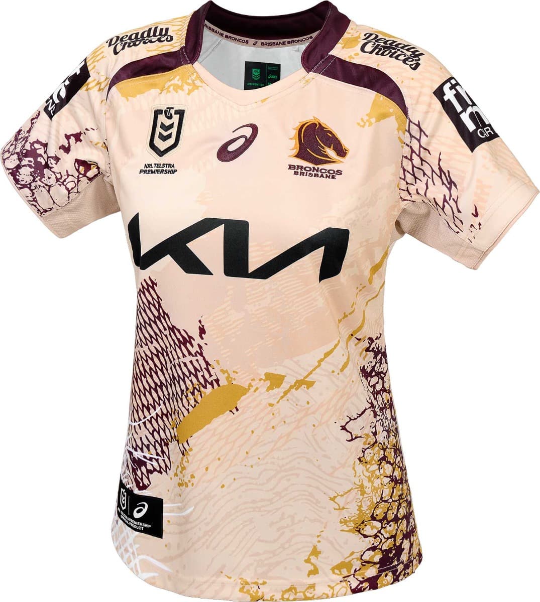 Brisbane Broncos 2025 NRL Ladies Indigenous Jersey