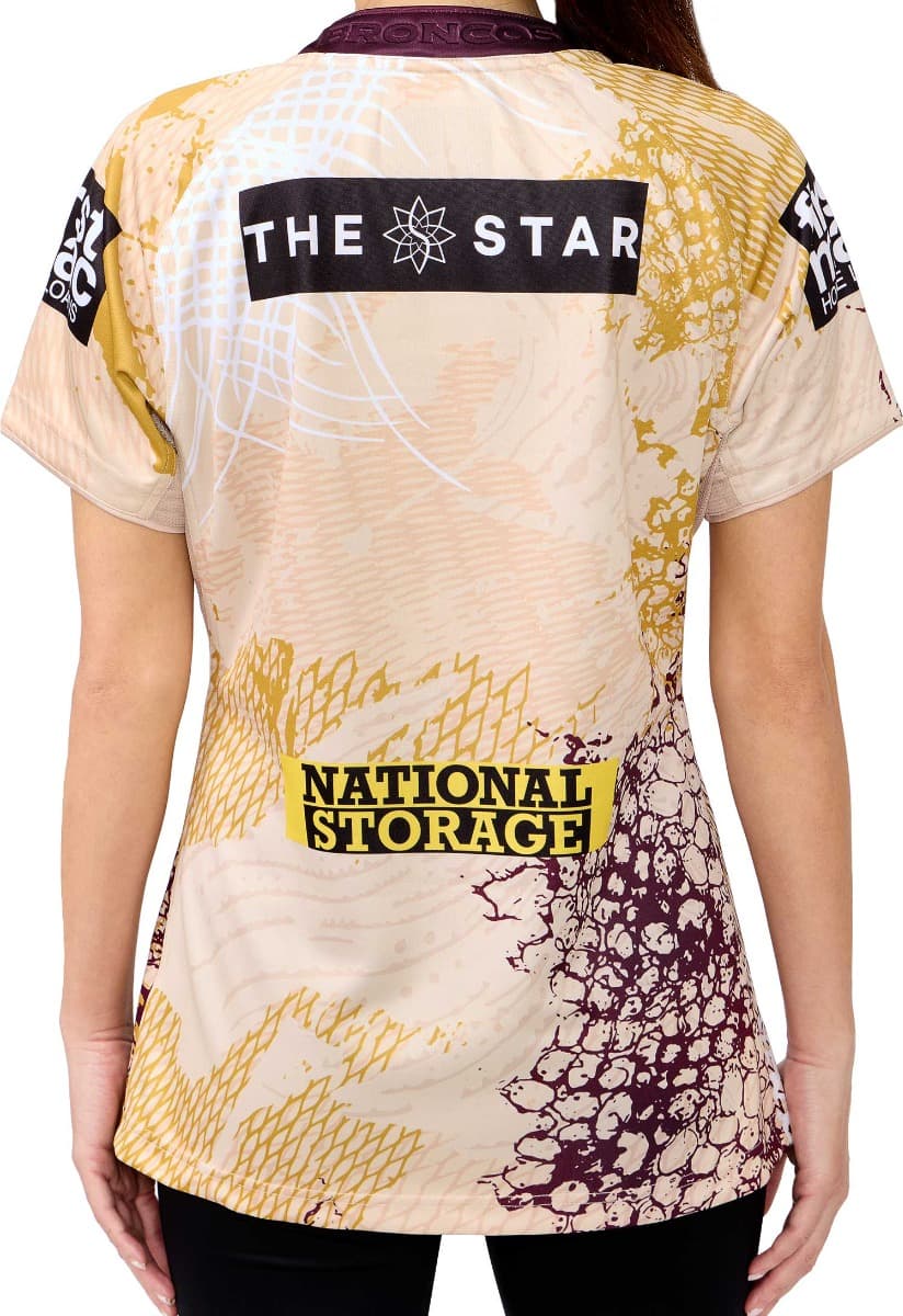 Brisbane Broncos 2025 NRL Ladies Indigenous Jersey