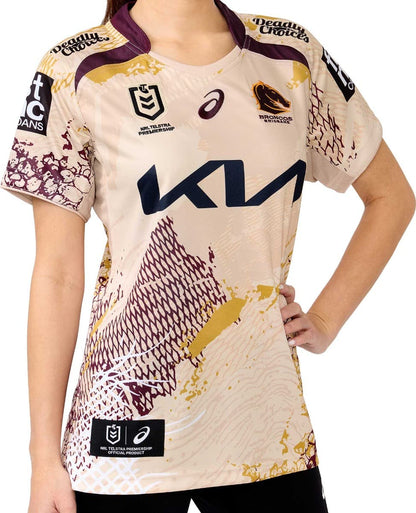 Brisbane Broncos 2025 NRL Ladies Indigenous Jersey