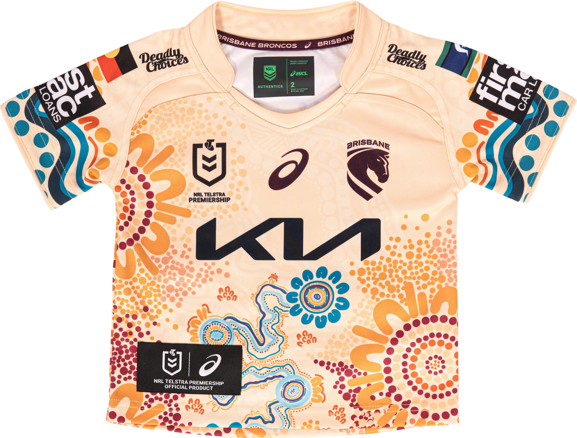 Brisbane Broncos 2026 NRL Toddler Indigenous Jersey