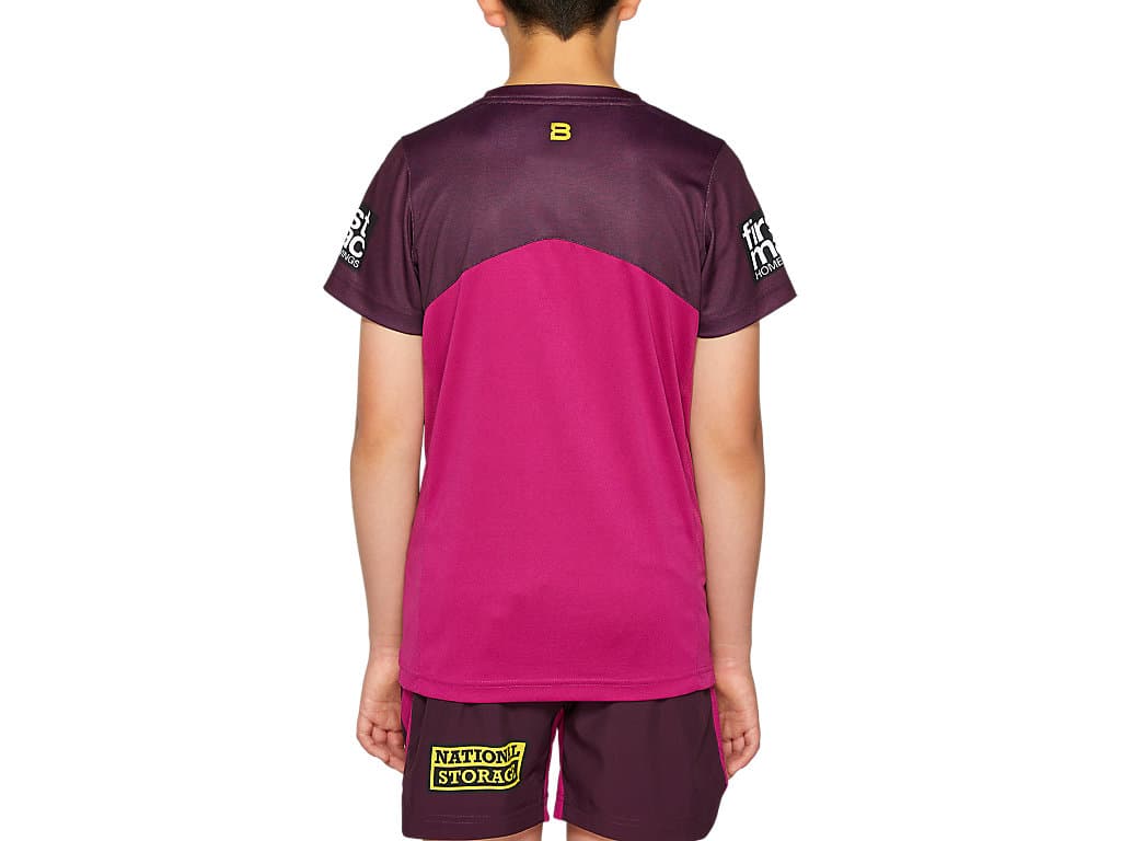 Brisbane Broncos NRL Kids Maroon Training Shirt