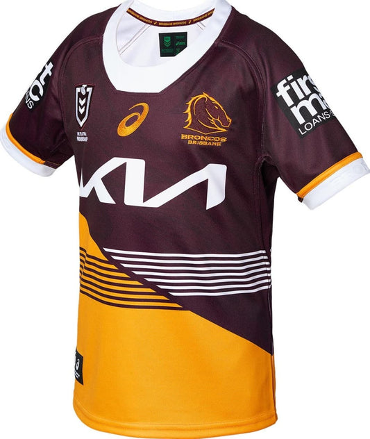 Brisbane Broncos 2024 NRL Kids Home Jersey